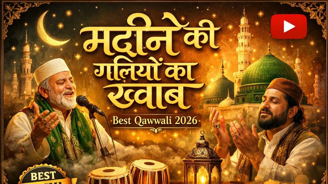 Madine Ki Galiyon Ka Khwab 🌙 | Heart Touching Sufi Qawwali 2026 🎶 | Spiritual Journey