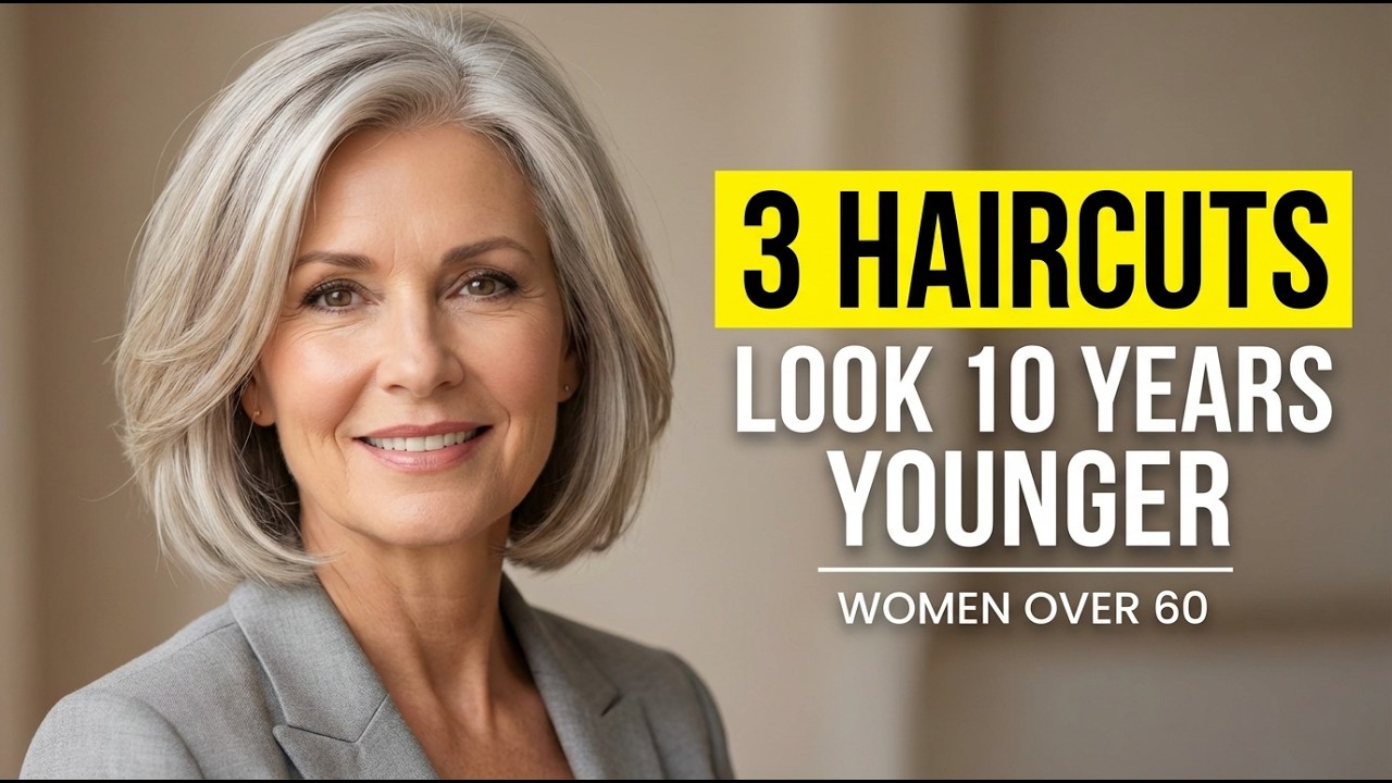 3 Haircuts That Will Make You Look 10 Years YOUNGER - Perfect For Women Over 60