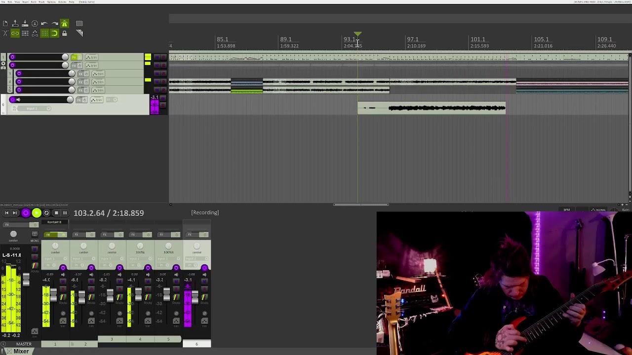 Metal Monday! #8string #recording