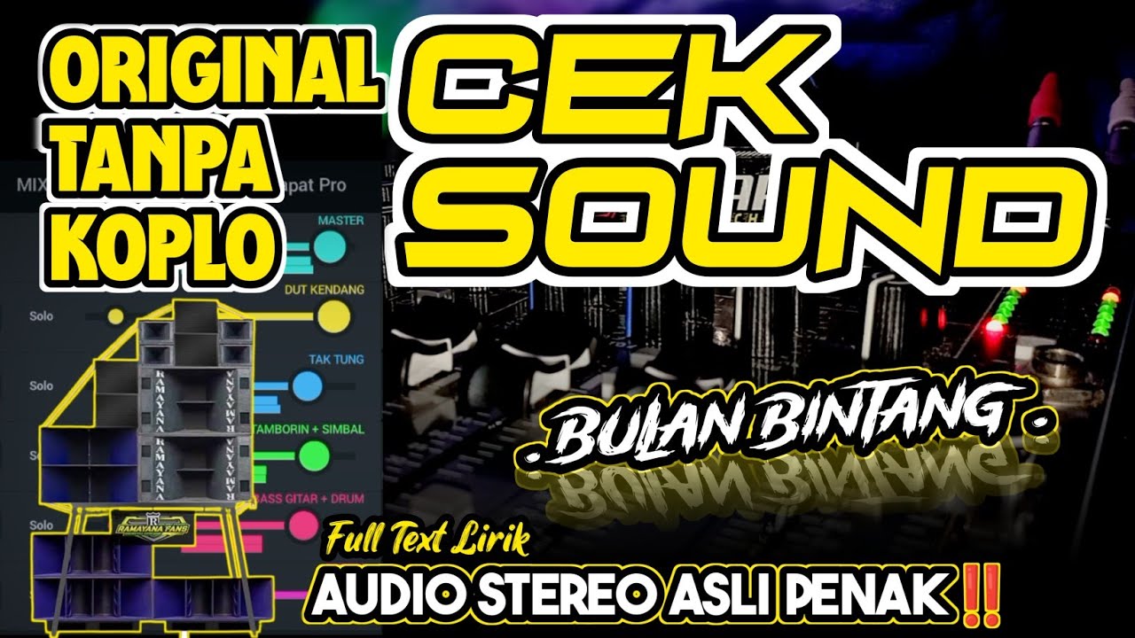 CEK SOUND DANGDUT JERNIH ORIGINAL TANPA KOPLO • MIXING BULAN BINTANG GLERR🔊LAGU CLARITY STEREO🎶