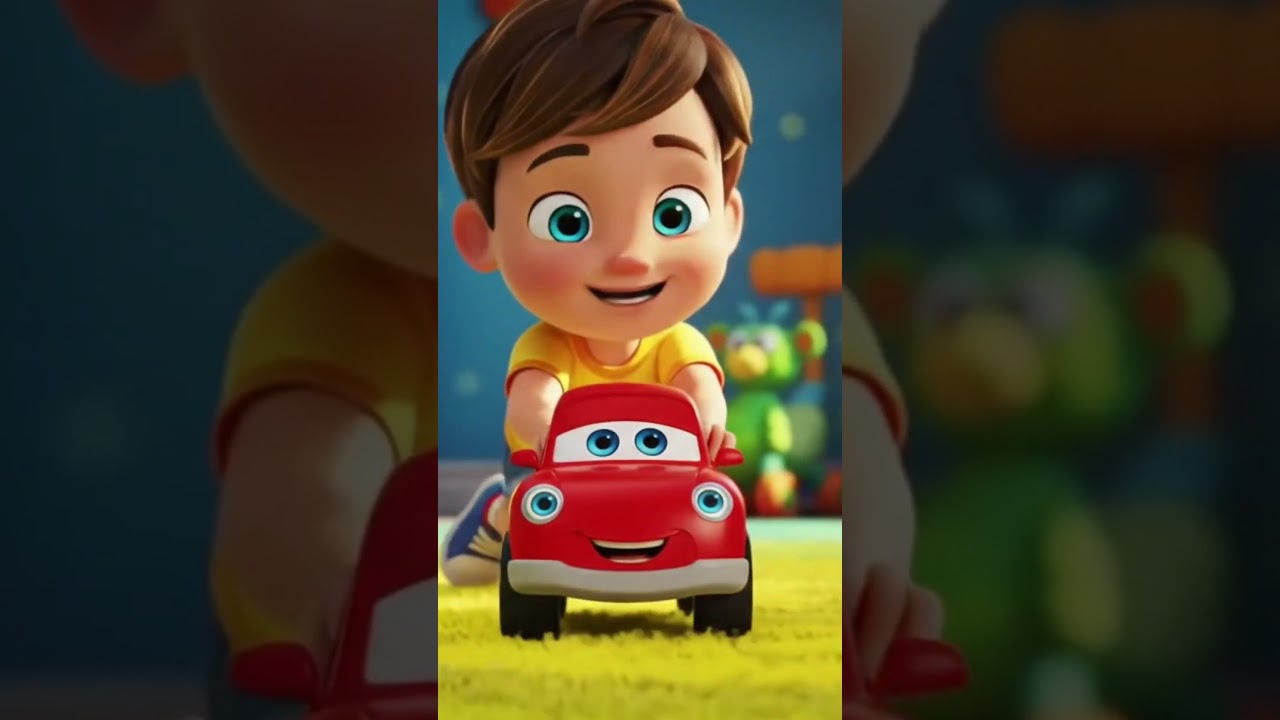 🚗 Red Car Song | wheels of the car | school of rhymes 