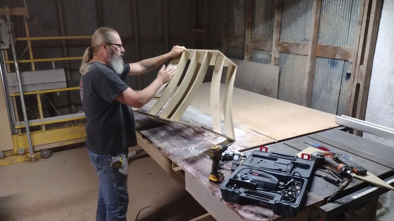 New curved vent hood build part 3
