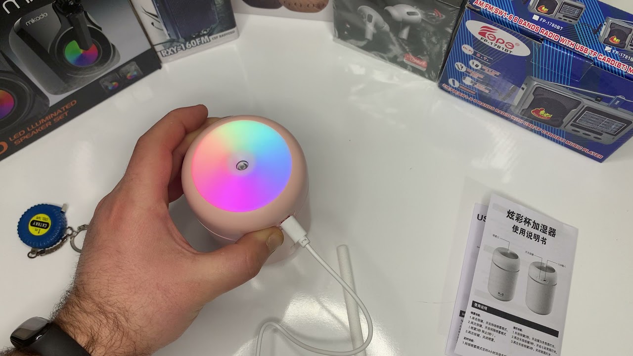300 Ml Ulrasonik Oda Hava Ortam Nemlendirici Ve Aroma Difüzörü ULTRATEKNO DQ-107