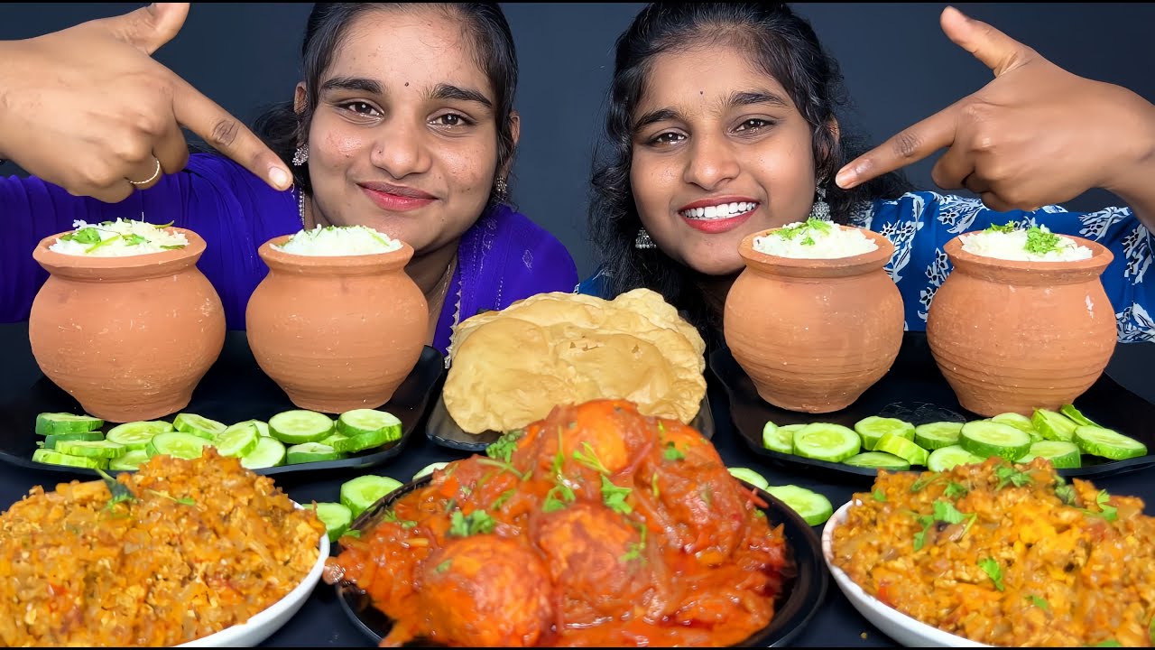 🔥 SPICY EGG CURRY EATING CHALLENGE! 🌶️ Egg Bhurji & Poori Showdown with Crazy Punishment!
