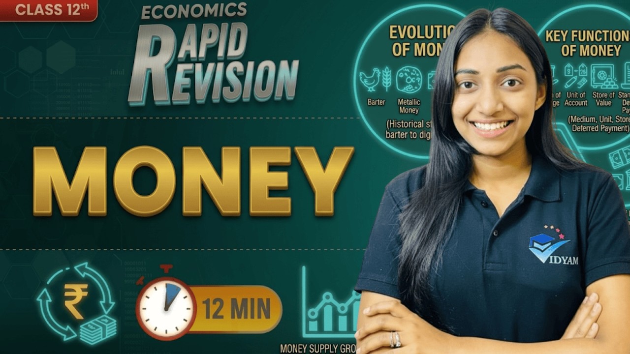 RAPID REVISION MONEY I 12th MACROECONOMICS CH-5 | VIDYAM | ANSHITA JINDAL