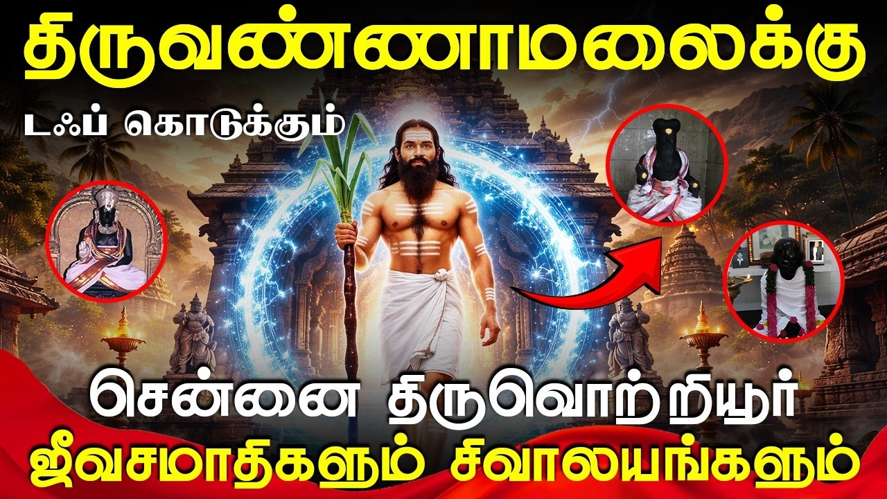 திருவண்ணாமலைக்கு டஃப் கொடுக்கும் 24 சென்னை திருவொற்றியூர் ஜீவசமாதிகளும் சிவாலயங்களும் |#sithanpokku