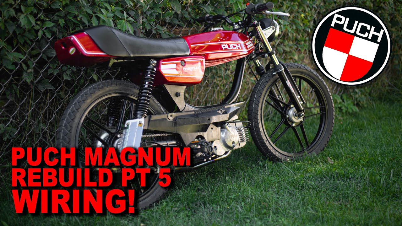 Модернизация 12 В и полная проводка Puch Magnum, ремонт, часть 5