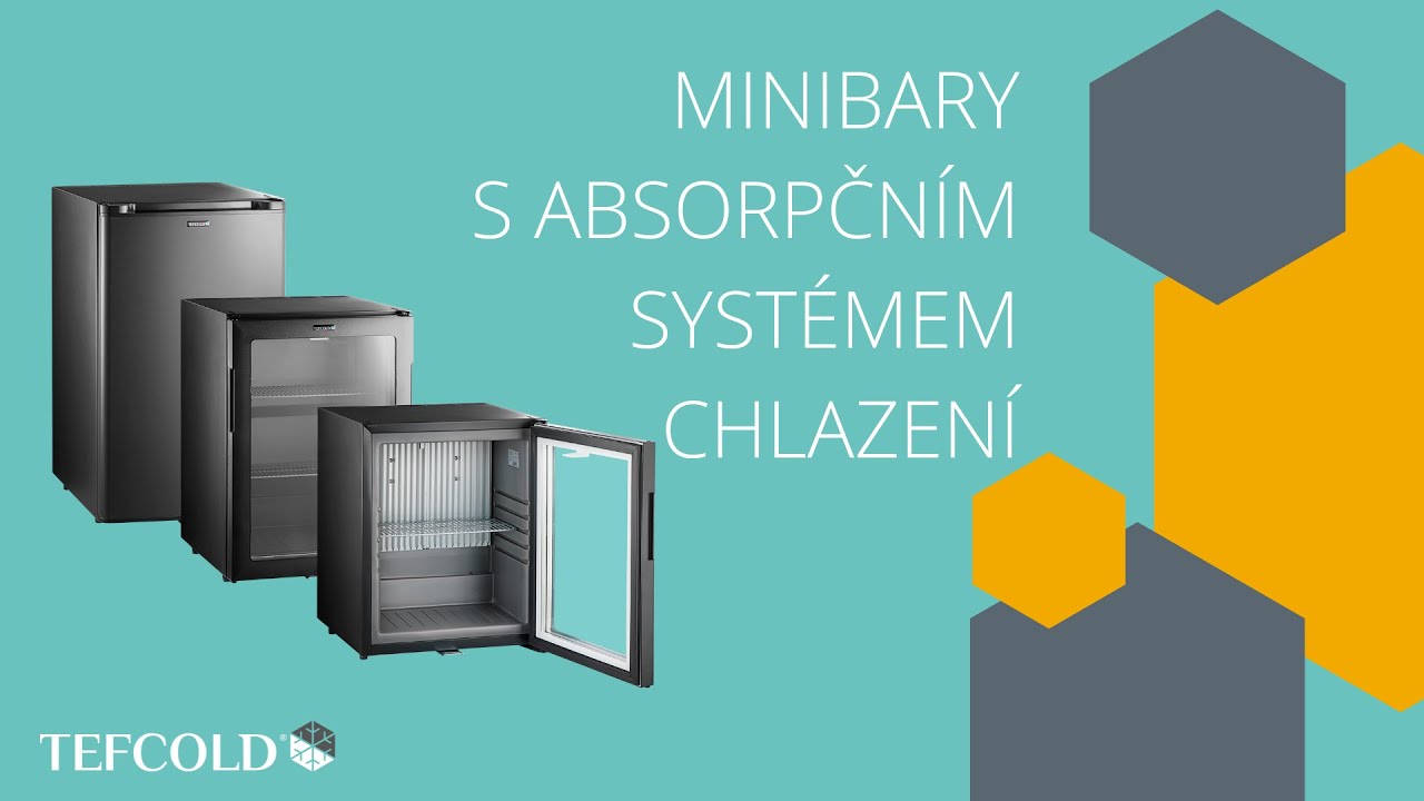 TEFCOLD - MINIBARY S ABSORPČNÍM SYSTÉMEM CHLAZENÍ