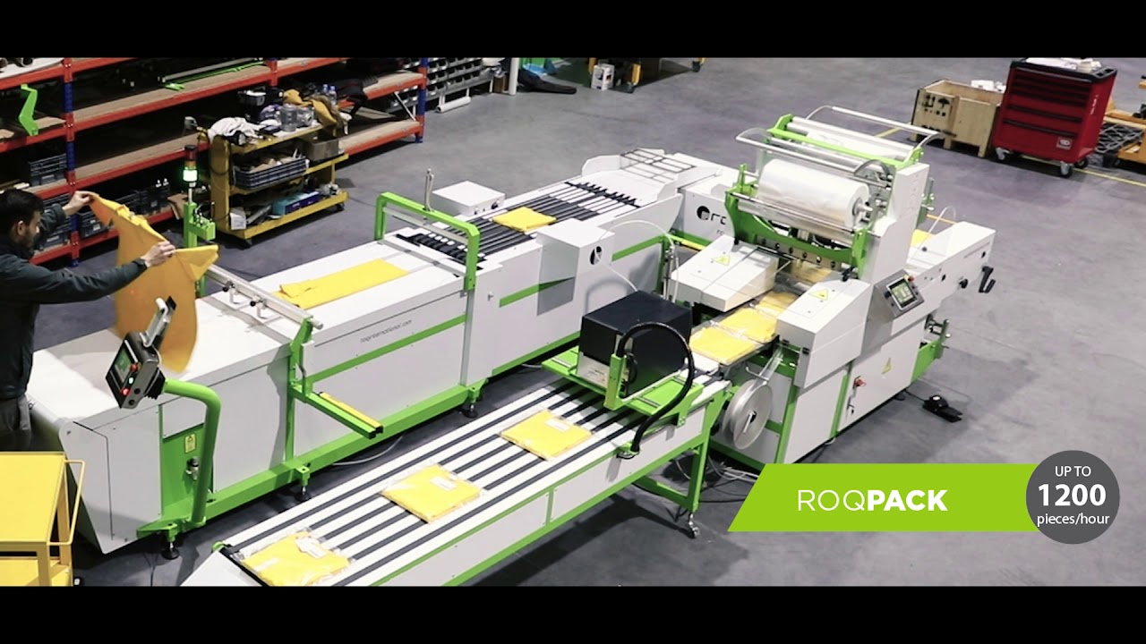 Fold, Pack and label 700 pieces per hour with only one operator!