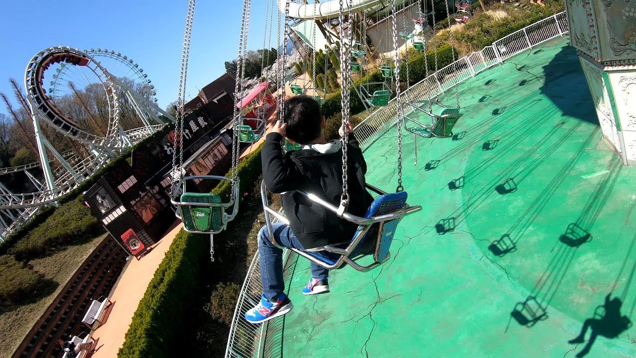 【4K60P】東京サマーランド ウェーブスウィンガー / Wave swinger Rotating ride at Tokyo Summer land