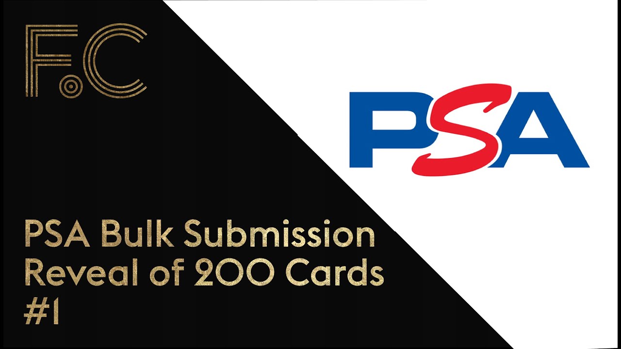 PSA Bulk Submission reveal x 200 cards Football Soccer #1