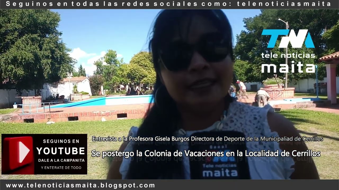 Cerrillos se Postergo la Colonia de Vacaciones