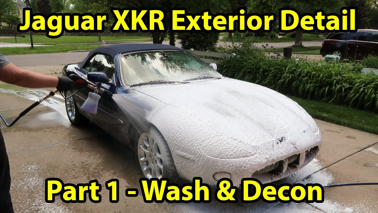 Detailing a Jaguar XKR Convertible! Prepping for Polishing and Ceramic Coating Application