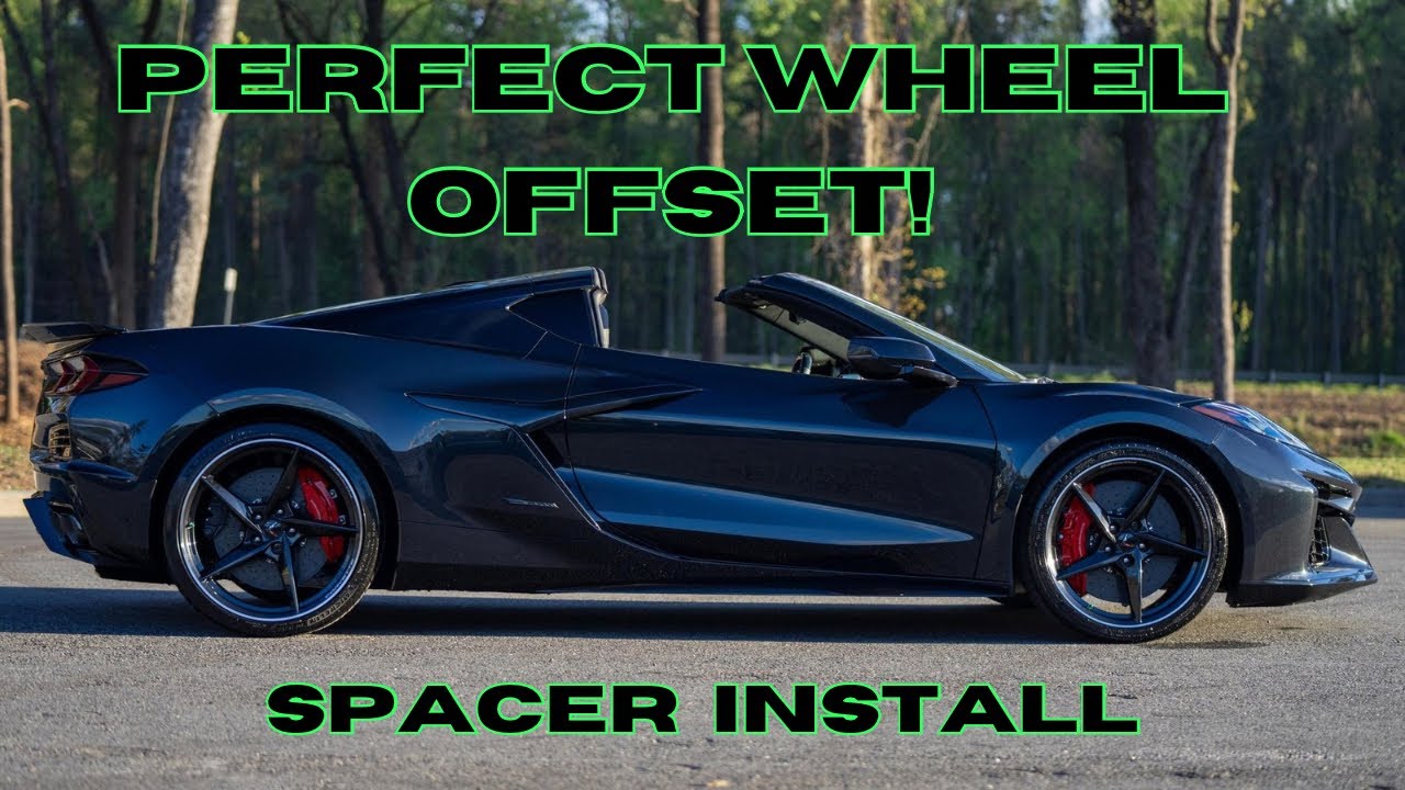 C8 Z06, E-Ray, and ZR1 spacers for the PERFECT OFFSET! Works with Carbon Ceramic Brakes!