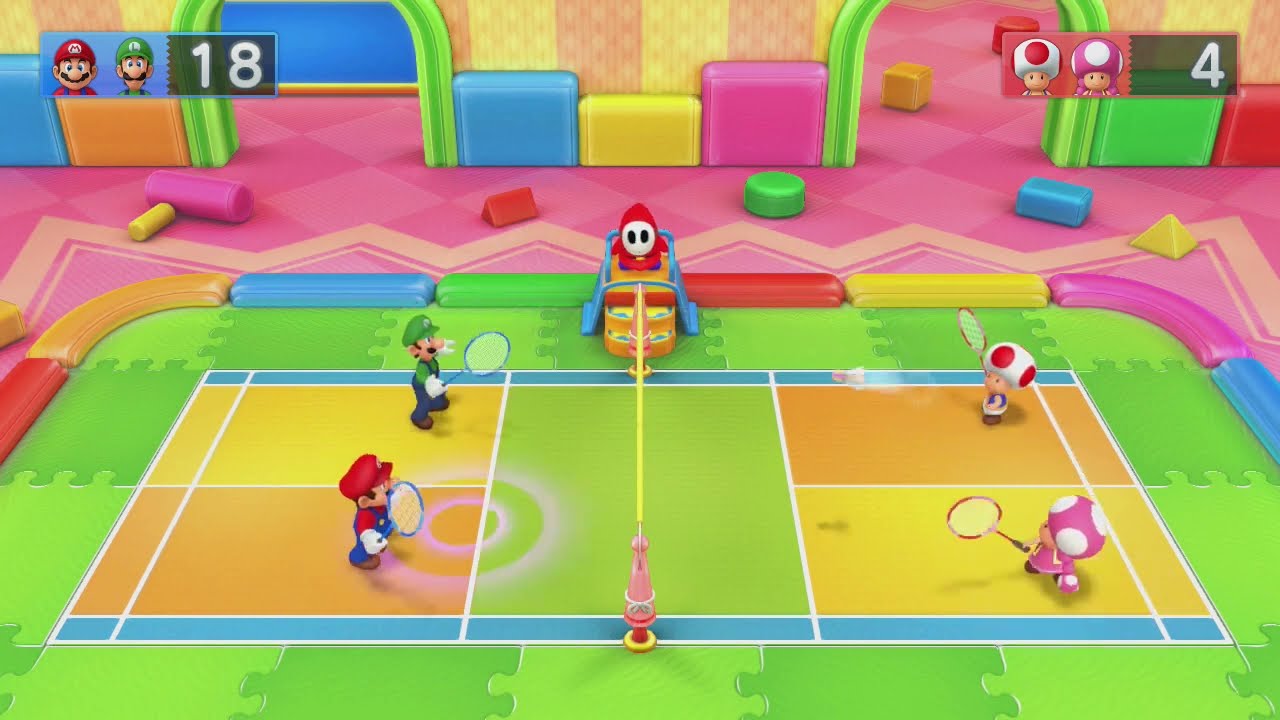 Mario Party 10 - Badminton Bash - Mario, Luigi, Toad, & Toadette