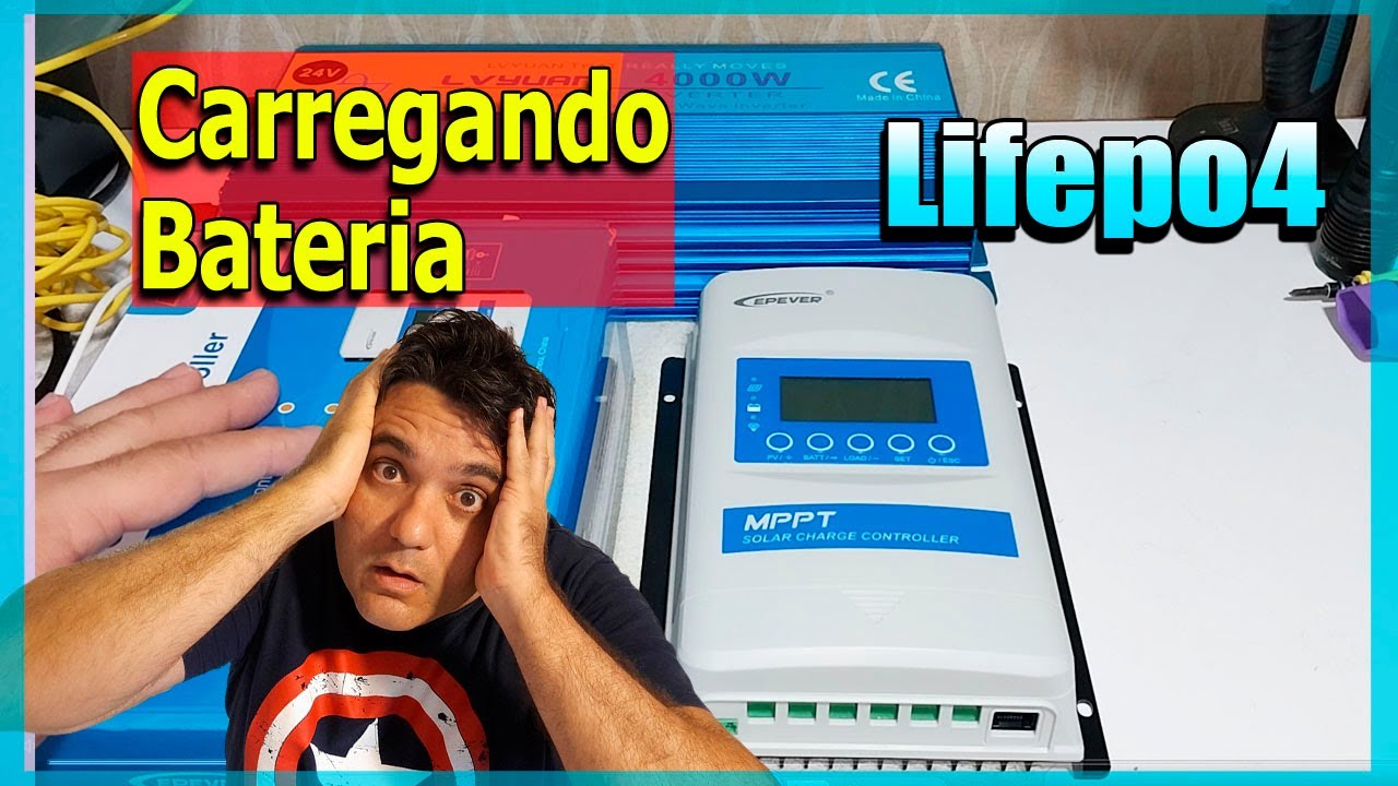 Carregando a bateria Lifepo4 no Controlador MPPT Epever XTRA 2210N