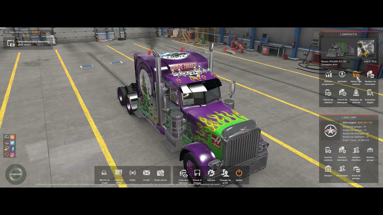 TUTO ATS SKIN TRUCK via  NASCAR PETERBILT 389