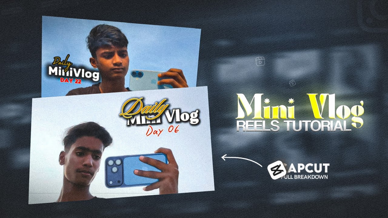 Trending MINI VLOG Reels Editing 🔥| Capcut Mini Vlog Video Edit | Full Breakdown