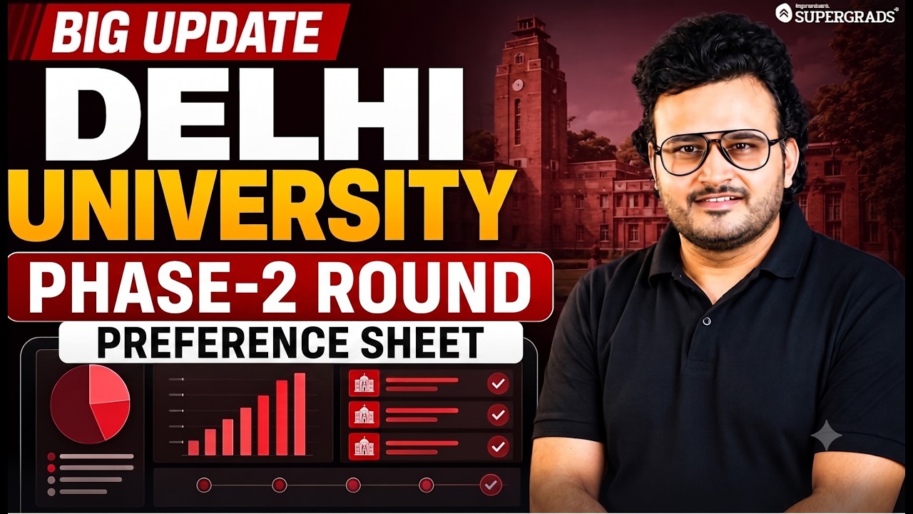 Big Update! 🚨DU Phase-2 Preference Sheet Live Filling | Delhi University College Based on CUET Score
