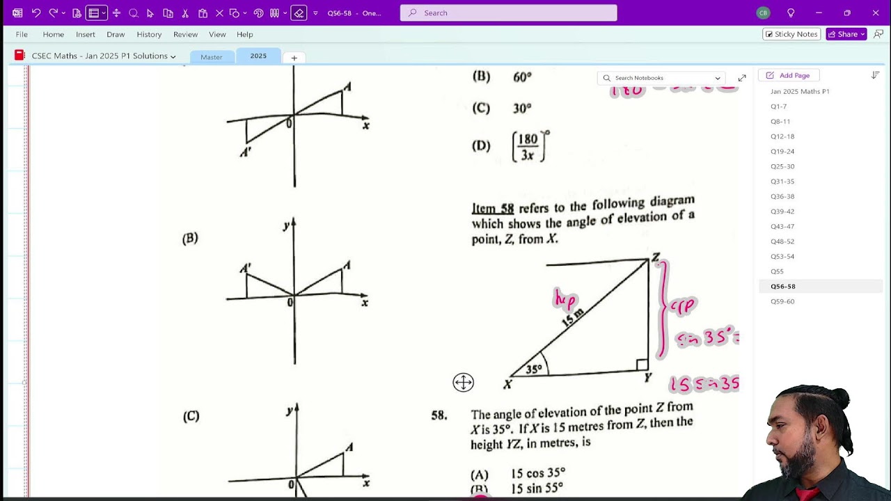 2025 06 05 - Maths F5 - MCQ session 8 - Jan 2025 P1
