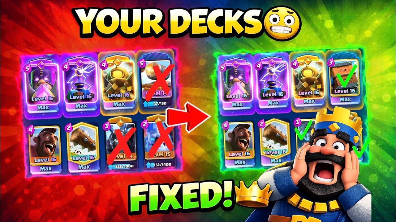 I Fixed Subscriber Decks & Took On Their CRAZY Challenges! Compilation #ClashRoyale