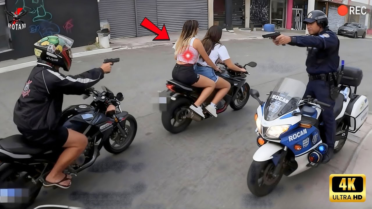 😈 HORROR!! troca de tiro em plena rua 😳 ROCAM reage sem piedade!