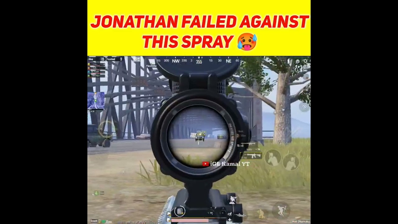 🥵World's Fastest 1 vs 4 clutch 🔥 0.02 SECONDS | SQUAD WIPE STATUS | #JONATHAN #iglkamalyt  #short