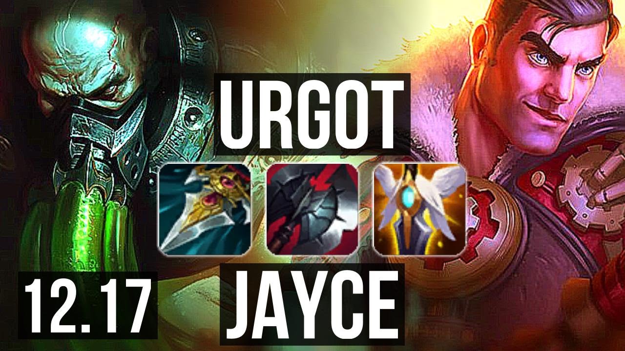 URGOT vs JAYCE (TOP) | Rank 2 Urgot, 9/0/1, Legendary, 400+ games | EUW Grandmaster | 12.17