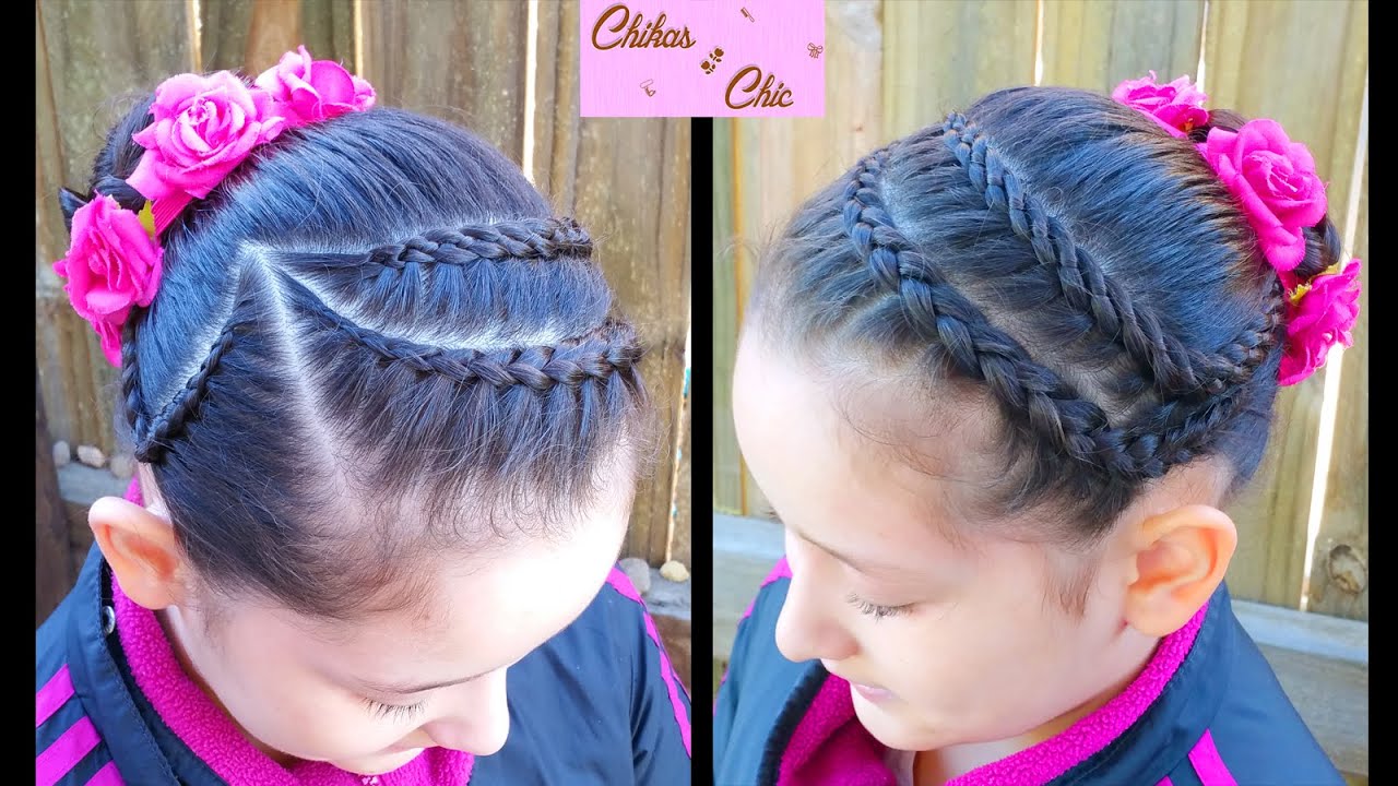 Mixed Headband into a Bun | Sport and Dance Hairstyles | Braided Hairstyles | Braided Headband