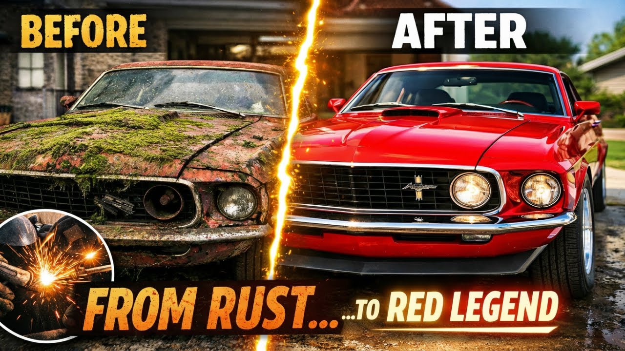 From Rust to Red Legend — 1969 Mustang Full Restoration ASMR