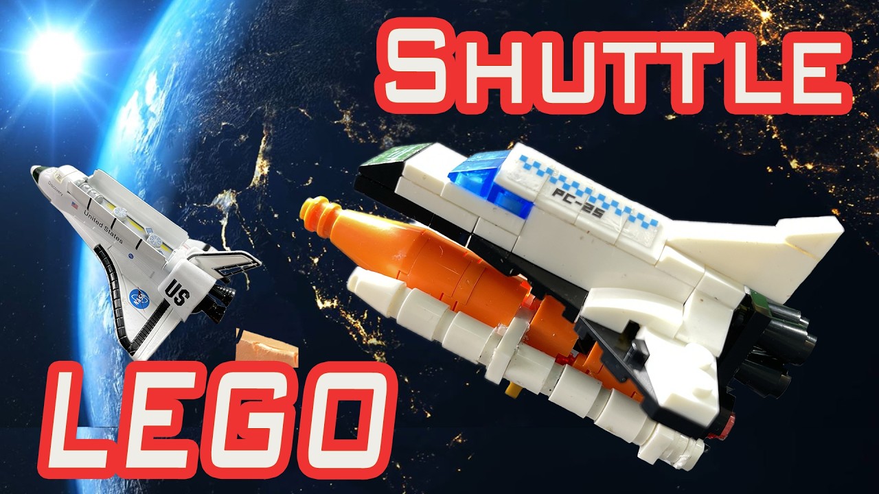 Lego. Stop motion. Shuttle