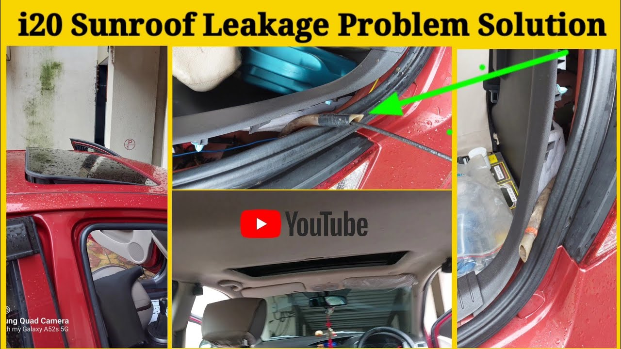 Sunroof Water Leakage 💦 Sunroof Drain Hole Cleaning 🛠️ Hyundai i20 🚘 Asta Optional with Sunroof 💯