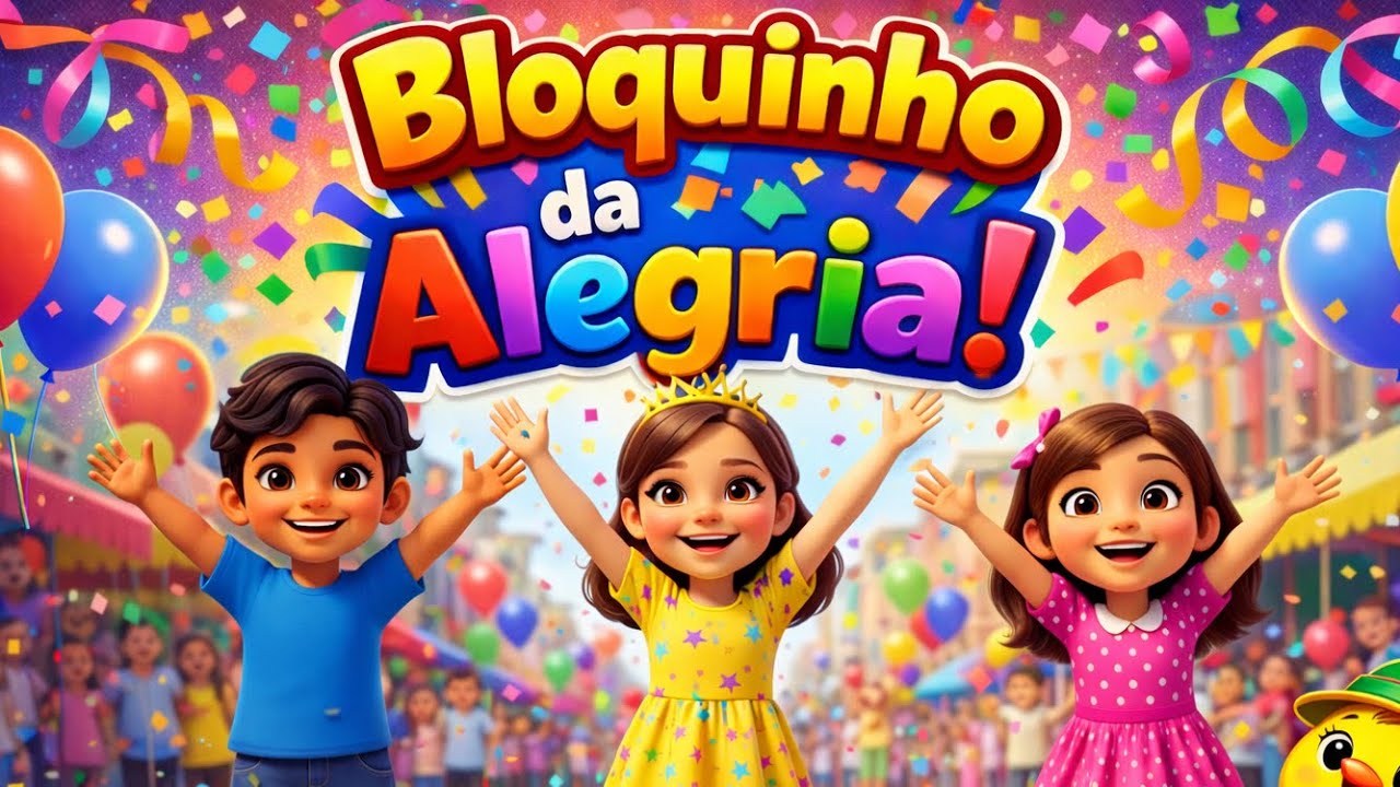 Bloquinho da Alegria | Música Infantil de Carnaval | Animação para Crianças | Carol e Sua Turma