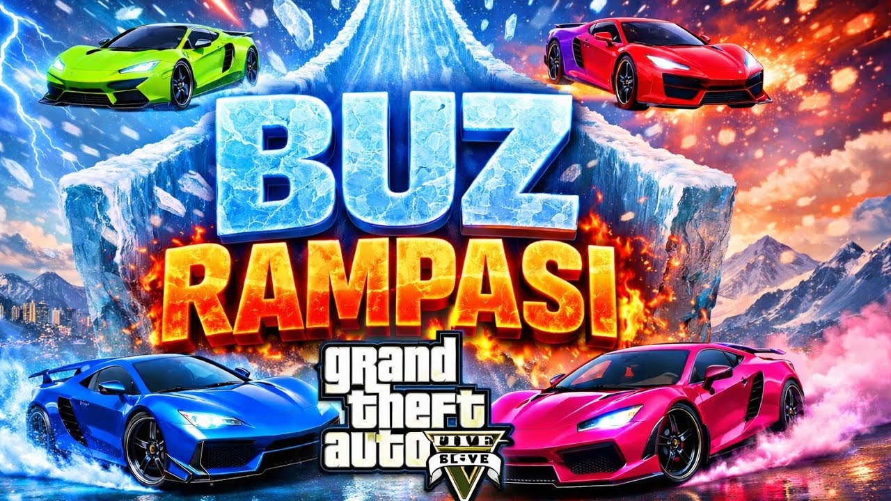 GTA5 Buz Rampası Parkur Gameplay 😱