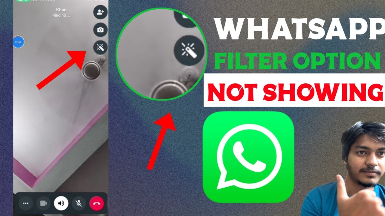 How to fix filter option not showing in WhatsApp video call|How to use filter in WhatsApp video call
