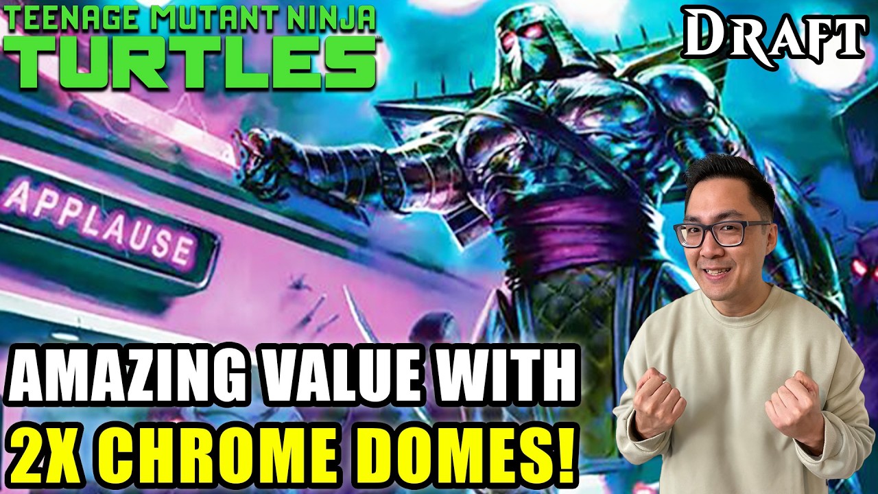 Amazing Value With Double Chrome Dome! | Teenage Mutant Ninja Turtles Draft | MTG Arena