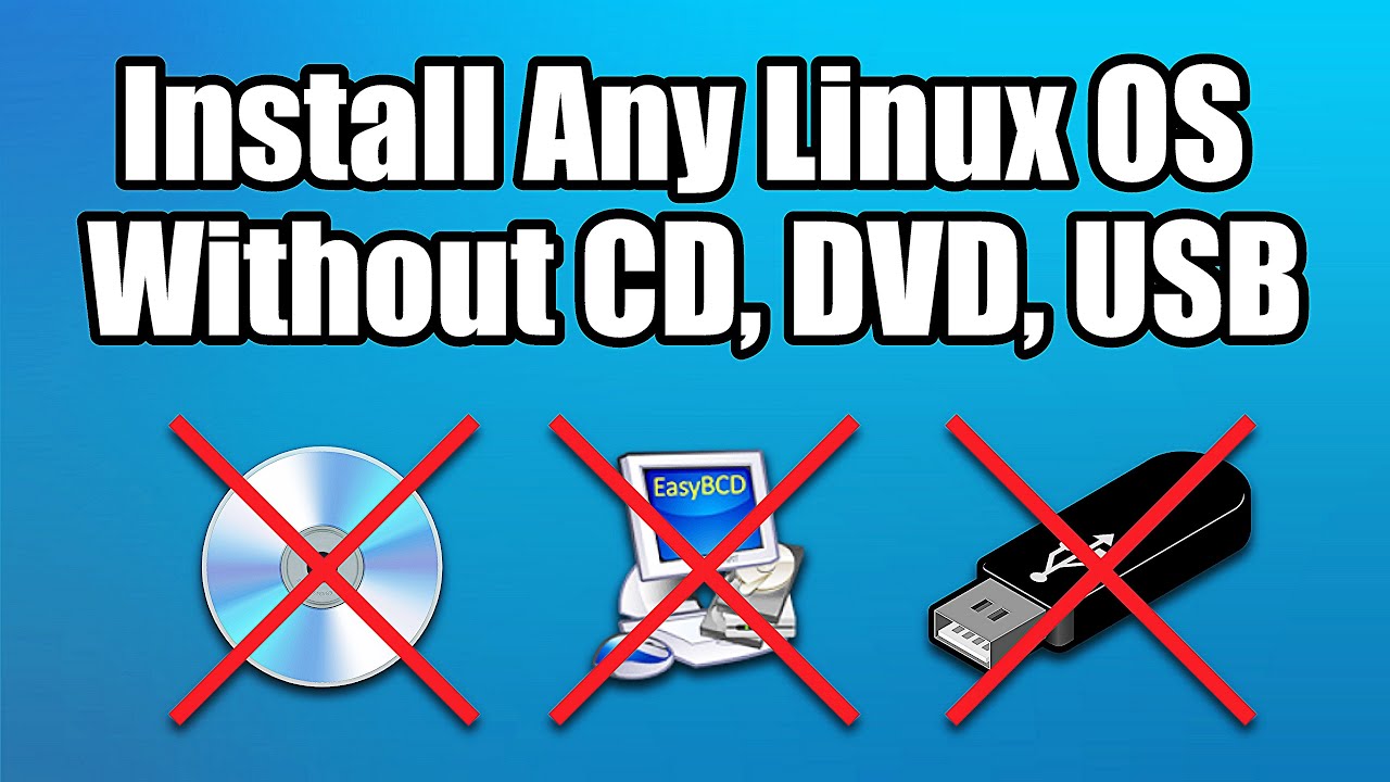 How to install Linux without CD or USB