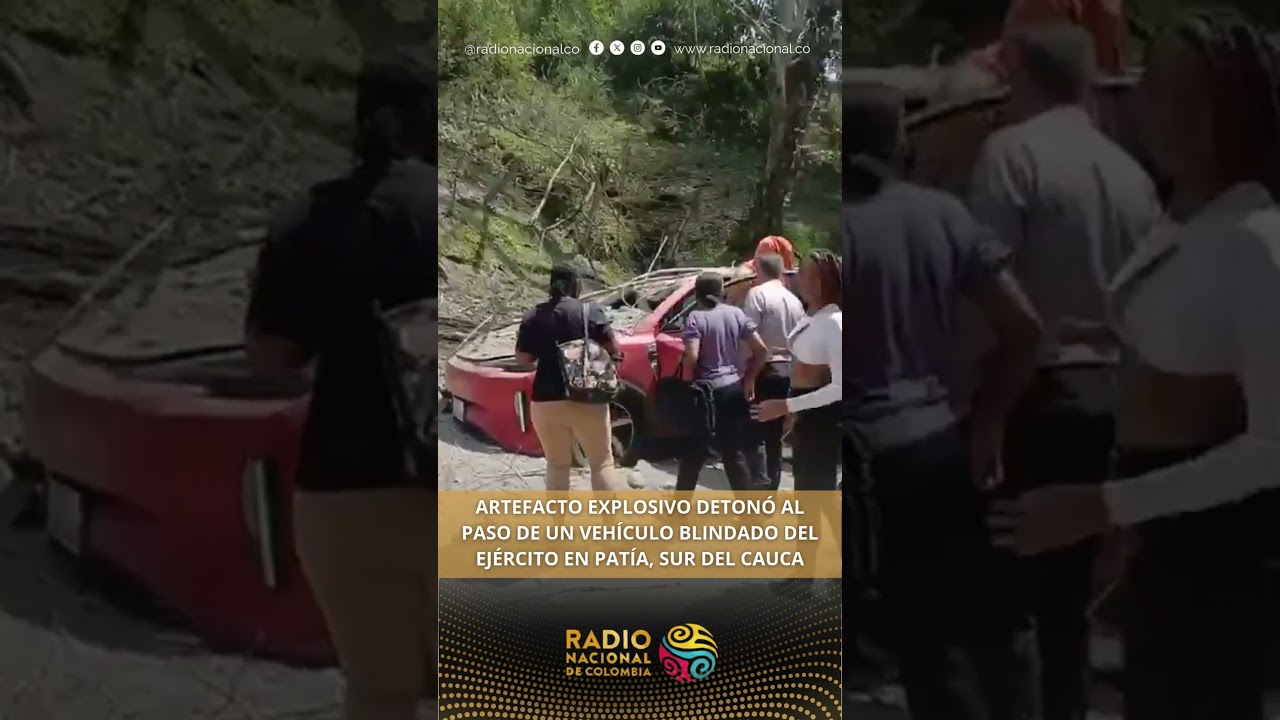 Artefacto explosivo detonó al paso de un vehículo blindado del Ejército en Patía, sur del Cauca