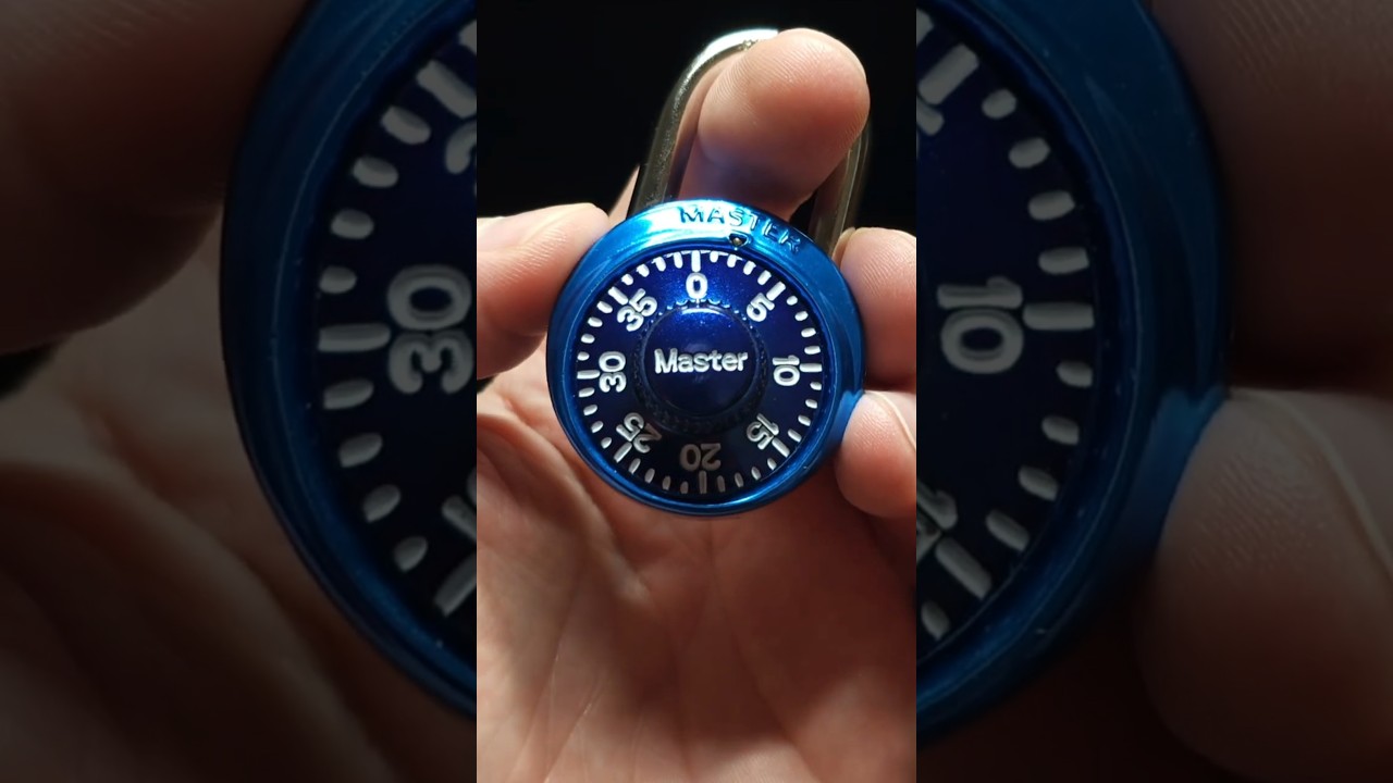 Cracking Combination Padlocks(No Tools Needed) 🔒 #masterlock #security