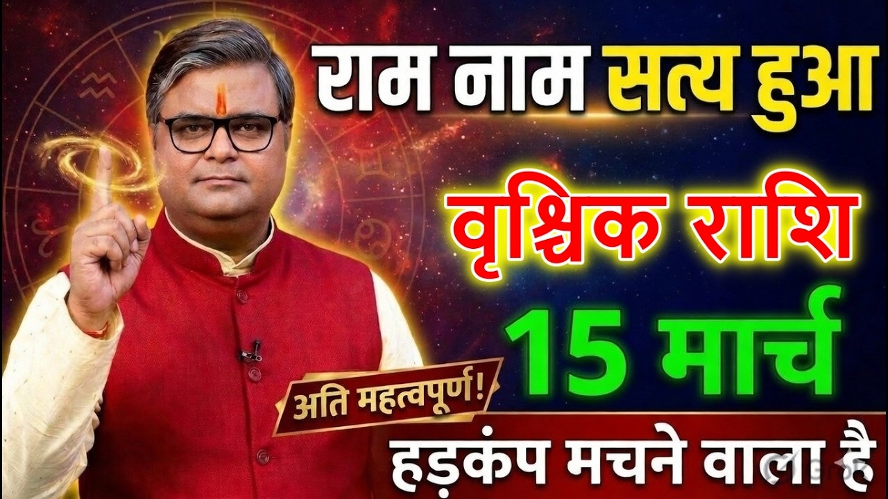 वृश्चिक राशि 14 मार्च 2026 🚨 हड़कंप मचाने वाली शॉकिंग खबर! सच सुनकर नींद उड़ जाएगी 😱@vrischikrashi