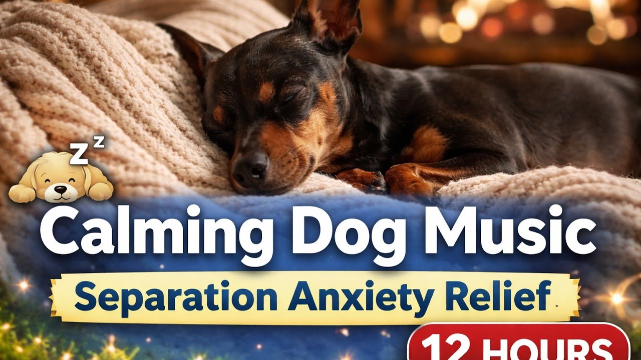 Calming Dog Music for Separation Anxiety – 12 Hours Deep Sleep