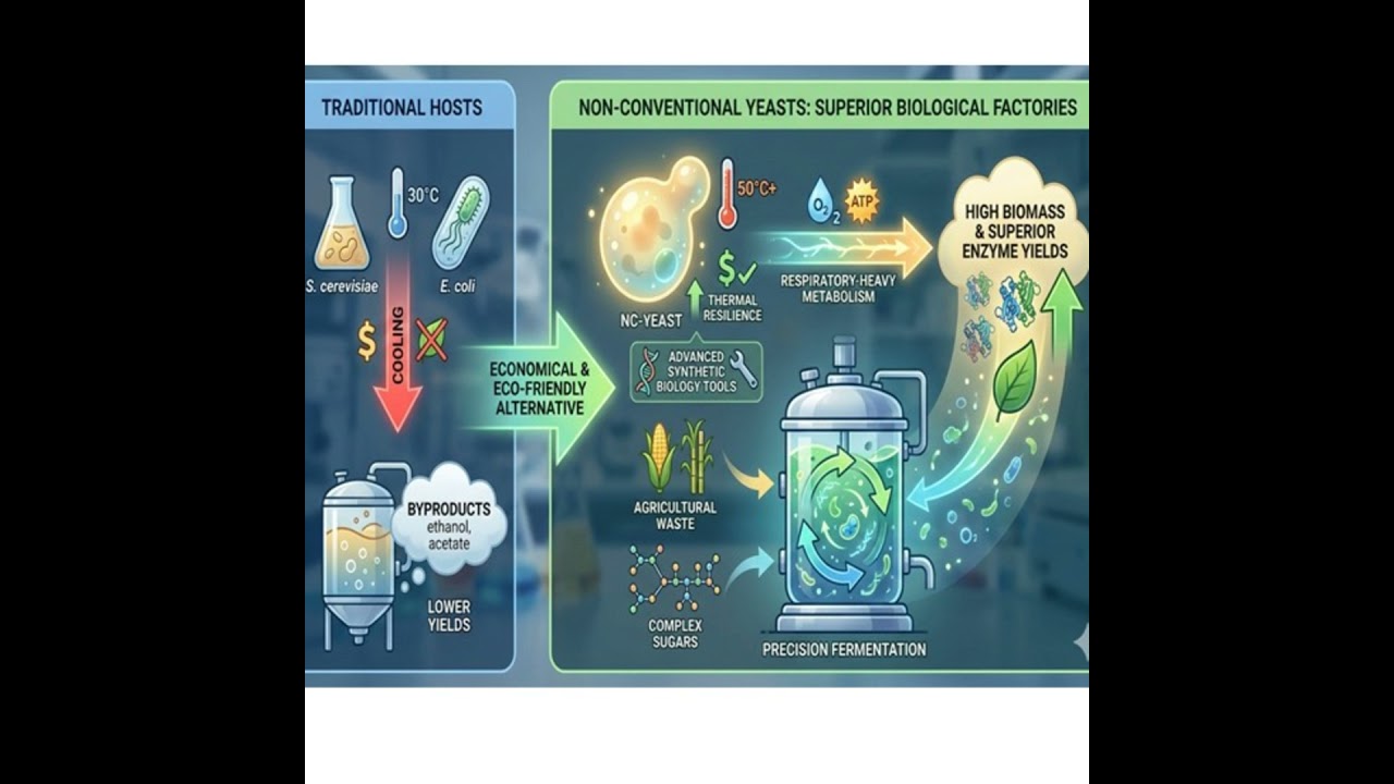 Non Conventional Thermotolerant Yeasts Outperform Saccharomyces and E. coli as Enzyme Hosts