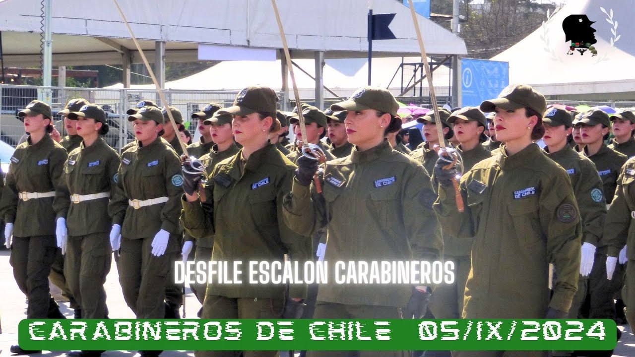 Escalón Carabineros de Chile - Escuela de Formación y Suboficiales Parada Militar 2024 