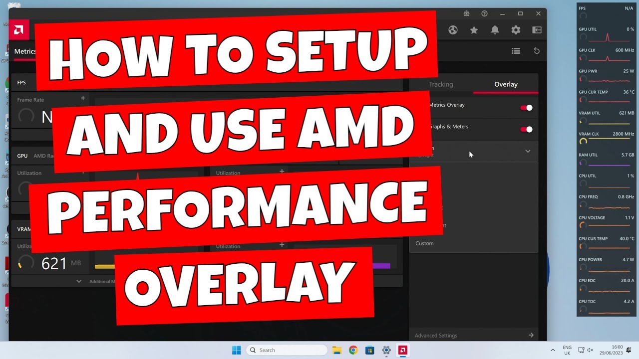 Как использовать AMD Radeon Graphics Performance Overlay и диагностировать проблемы с графическим...