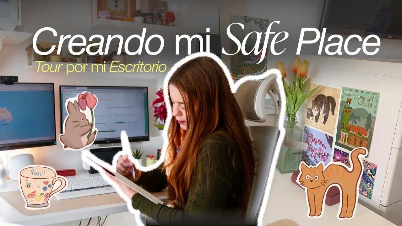 Creando mi Espacio de Trabajo de en Sueño ☁️ Tour por mi Escritorio + mis Esenciales