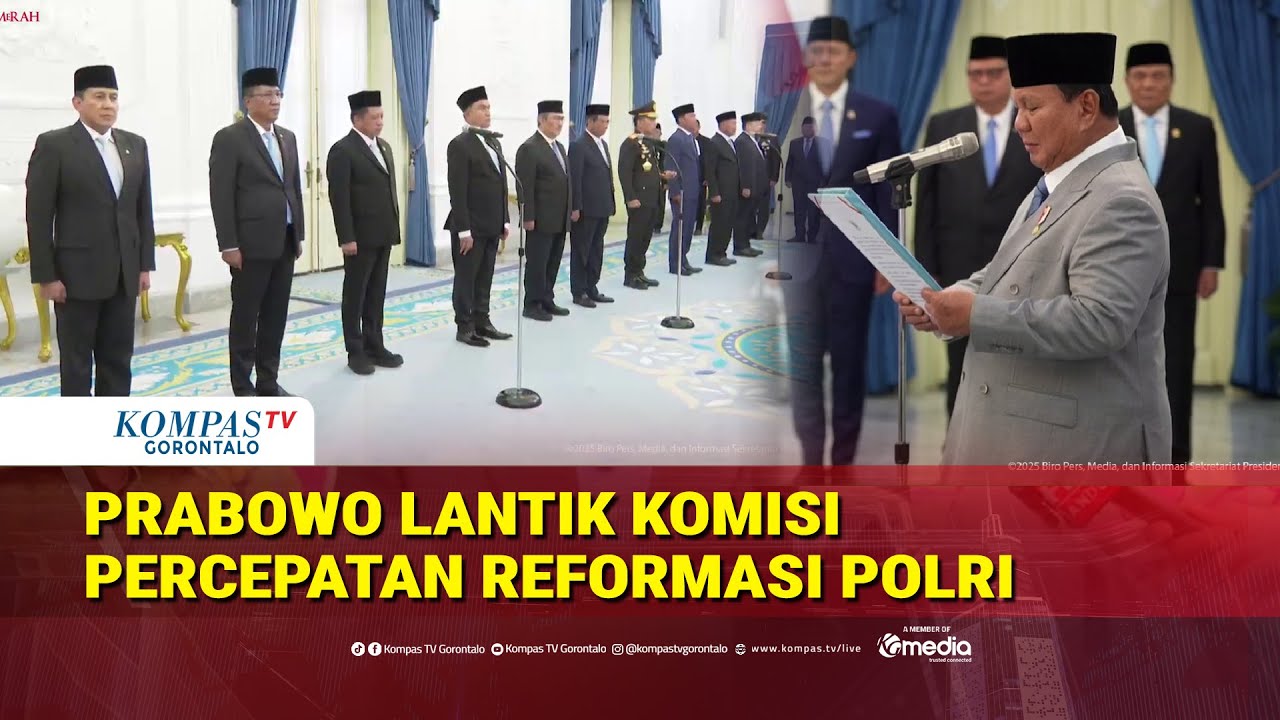 Presiden Prabowo Lantik Komisi Percepatan Reformasi Polri, Ada Mahfud MD & Listyo Sigit Prabowo