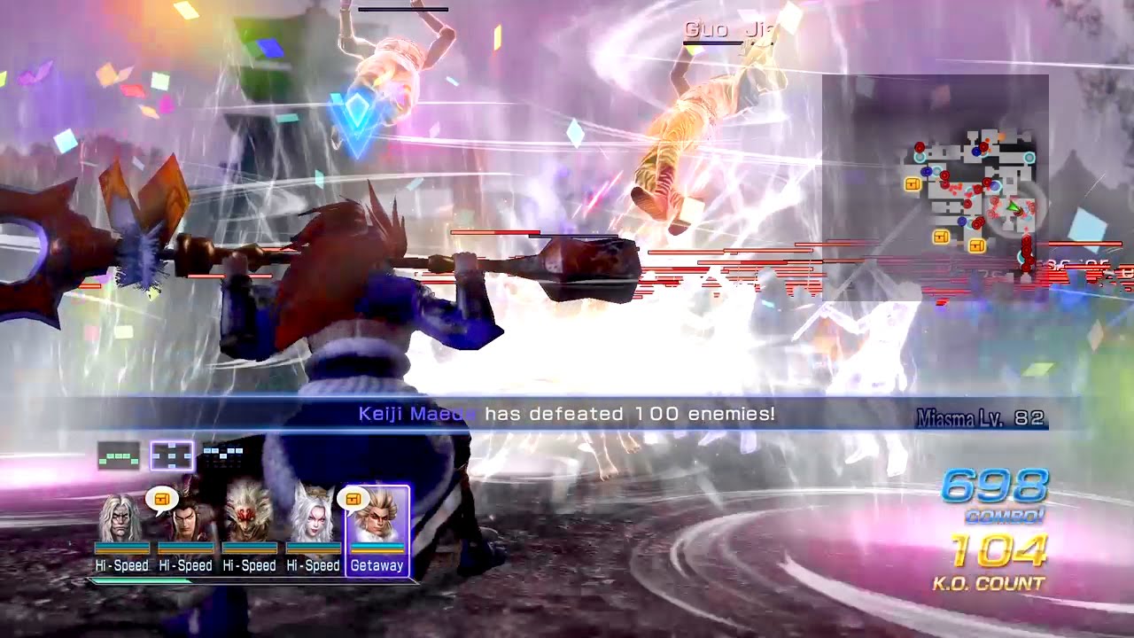 Warriors Orochi 3 Ultimate - Keiji Maeda - 10 Star Gauntlet Mode Solo Run