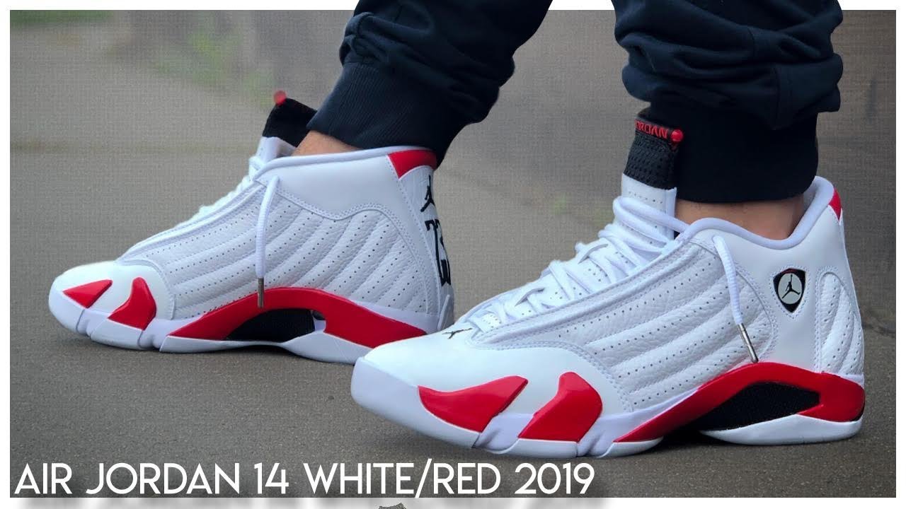 Air Jordan 14 White/Varsity Red 2019