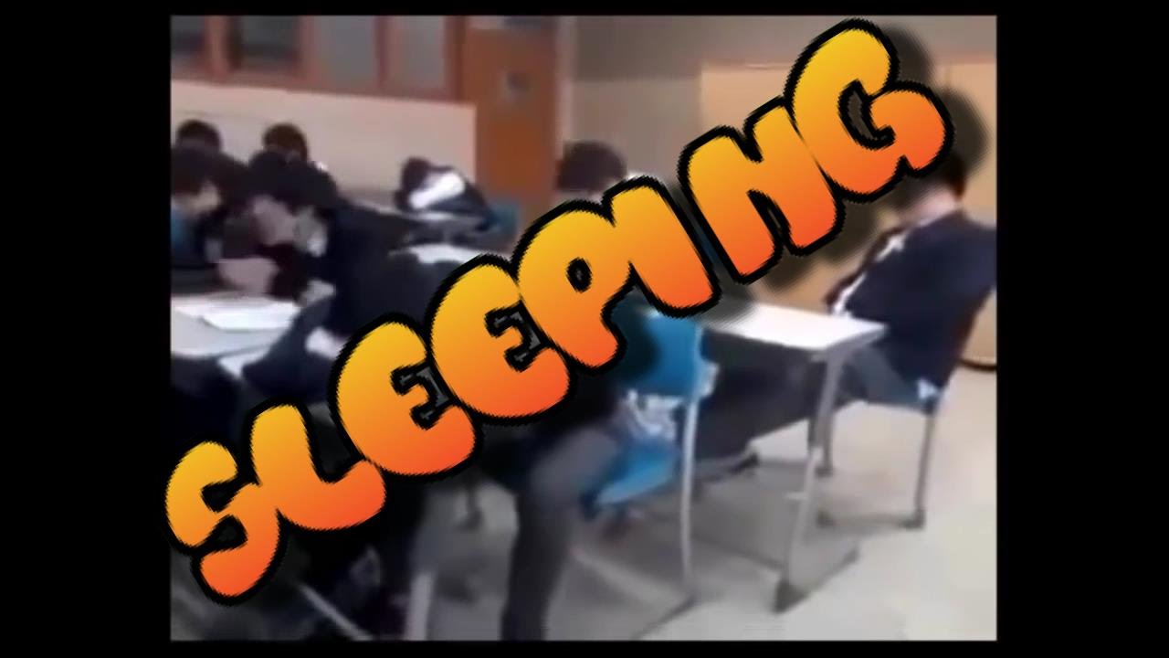 Funny Sleeping at school video