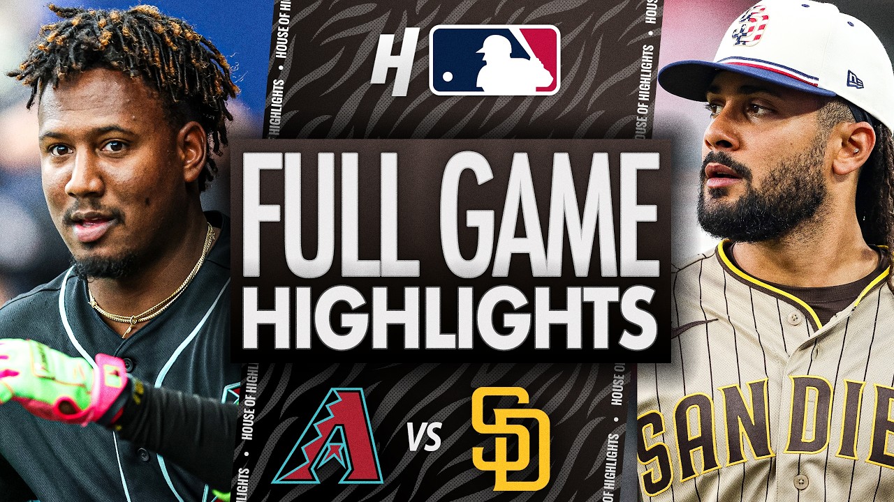 Arizona Diamondbacks против San Diego Padres &mdash; ЛУЧШИЕ МОМЕНТЫ МАТЧА 🔥 6 июля 2026 г., сезон MLB